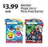 Aldi Bendon magic ink or mess-free games offer
