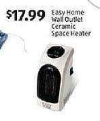 Aldi Easy home wall outlet ceramic space heater offer