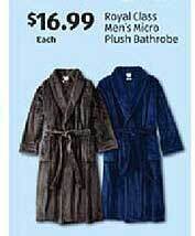 Aldi Royal class men's micro plush bathrobe offer