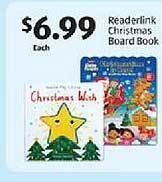 Aldi Readerlink christmas board book offer