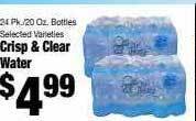 Food Giant Crisp & clear water offer