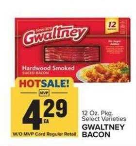 Food Lion Gwaltney bacon offer