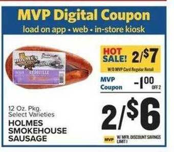 Food Lion Holmes smokehouse sausage offer