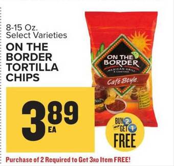 Food Lion On the border tortilla chips offer