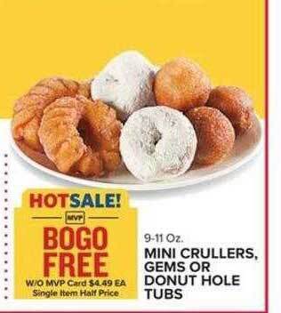 Food Lion Mini crullers, gems or donut hole tubs offer