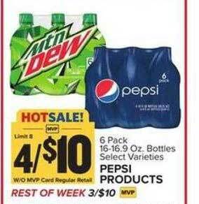 Food Lion Pepsi products offer
