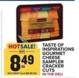 Food Lion Taste of inspirations gourmet cheese sampler cracker cuts offer