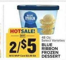 Food Lion Blue ribbon frozen dessert offer