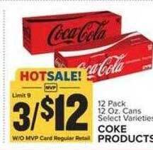 Food Lion Coke products offer