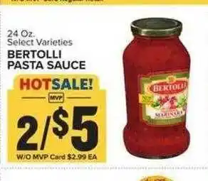 Food Lion Bertolli pasta sauce offer