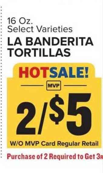 Food Lion La banderita tortillas offer