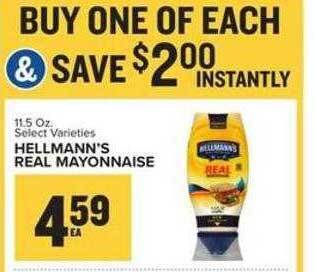 Food Lion Hellmann's real mayonnaise offer