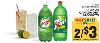 Food Lion 7-up or canada dry products offer