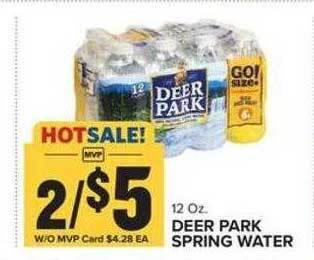 Food Lion Deer park spring water offer
