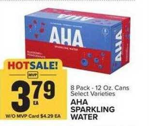 Food Lion Aha sparkling water offer