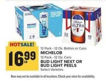 Food Lion Michelob, bud light next or peels offer
