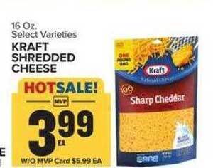 Food Lion Kraft shredded cheese offer