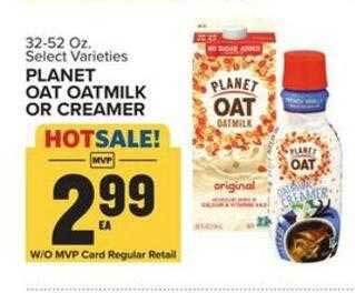 Food Lion Planet oat oatmilk or creamer offer