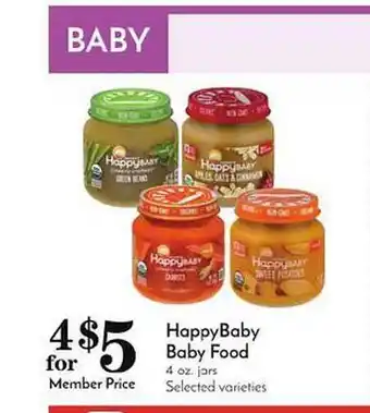 Pavilions Happybaby baby food offer
