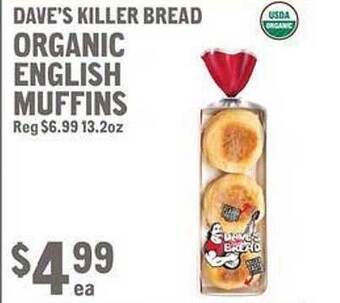 New Seasons Market Dave's killer bread organic english muffins offer