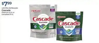 Rite Aid Cascade platinum 21 ct. or complete offer