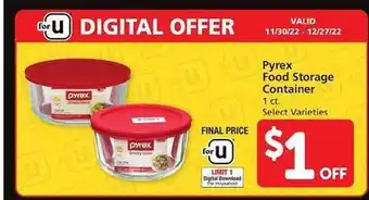 Safeway Purex food storage container offer