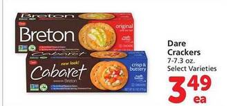 Safeway Dare crackers offer