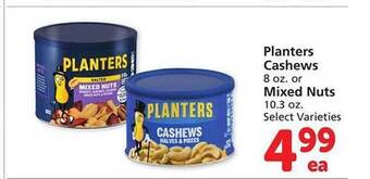 Safeway Planters cashews or mixed nuts offer