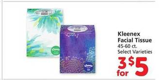 Safeway Kleenex facial tissue offer