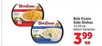 Safeway Bob evans side dishes offer