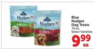 Safeway Blue nudges dog treats offer
