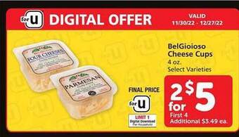 Safeway Belgioioso cheese cups offer