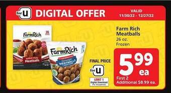 Safeway Farm rich meatballs offer