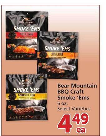 Safeway Bear mountain bbq craft smoke 'ems offer