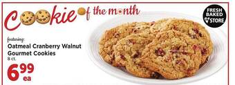 Safeway Oatmeal cranberry walnut gourmet cookies offer