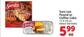 Safeway Sara lee pound or coffee cake offer