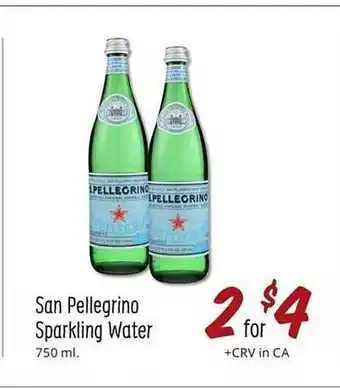 Sprouts Farmers Market San pellegrino sparkling water offer