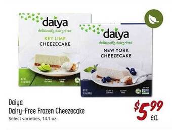 Sprouts Farmers Market Daiya dairy-free frozen cheezecake offer