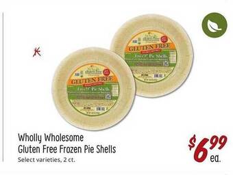 Sprouts Farmers Market Wholly wholesome gluten free frozen pie shells offer