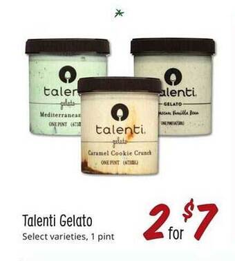 Sprouts Farmers Market Talenti gelato offer