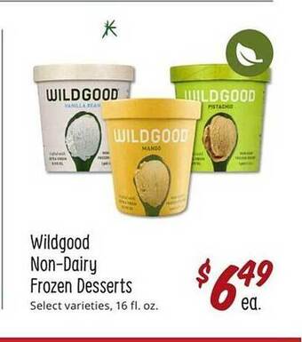 Sprouts Farmers Market Wildgood non-dairy frozen desserts offer