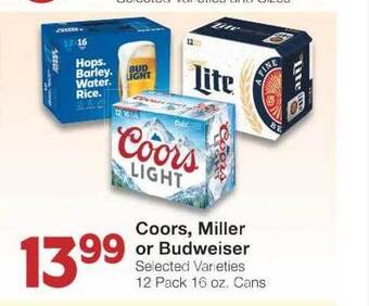 United Supermarkets Coors, miller or budweiser offer