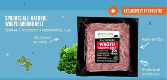 Sprouts Farmers Market Sprouts all-natural wagyu ground beef offer