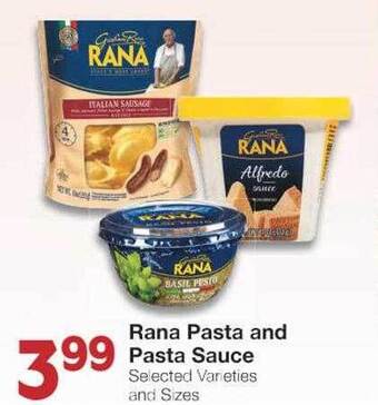 United Supermarkets Rana pasta and pasta sauce offer