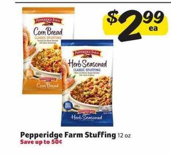 Winn Dixie Pepperidge farm stuffing offer