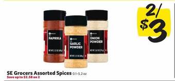 Winn Dixie Se grocers assorted spices offer