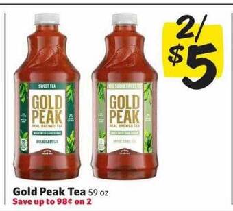 Winn Dixie Gold peak tea offer