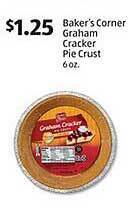 Aldi Baker's corner graham cracker pie crust offer