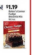 Aldi Baker's corner fudge brownie mix offer