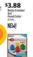 Aldi Betty crocker gel food color offer